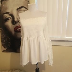 Boho strapless shirt. Size XXL